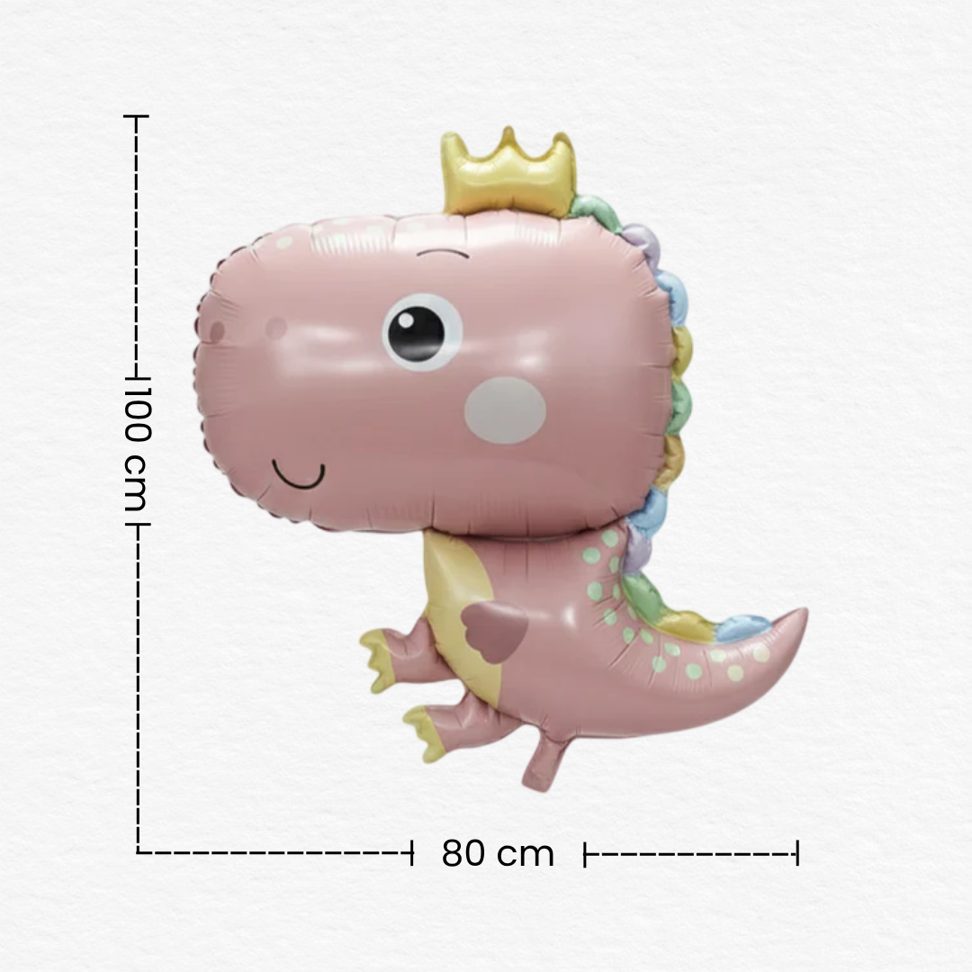 Giant Baby Dinosaur Foil Balloon for Boys & Girls/Jungle Safari Theme (1st, 3rd, 5th Birthday)