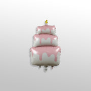Three Tier Birthday Cake Foil Balloon for Happy Birthday Decoration
