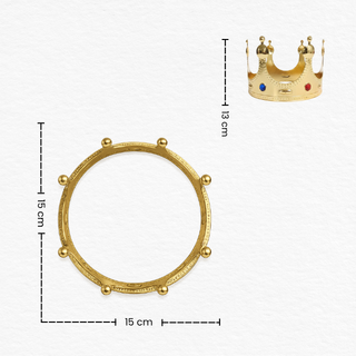 Gold Birthday Crown for Kids / Golden Crown for Birthday Boy & Birthday Girl / Prince Princess Birthday Party Crown / Gold King Queen Crown
