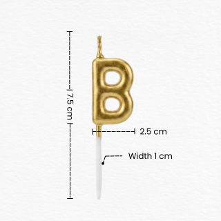 Gold Happy Birthday Letter Candles for Cake/Metallic Gold Birthday Candles