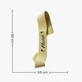Golden Haldi Ceremony Sash for Bride & Groom | Haldi Party Supplies