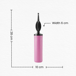 Manual Balloon Air Pump for Latex and Foil Balloons/Portable Air Pump for Birthday Decoration
