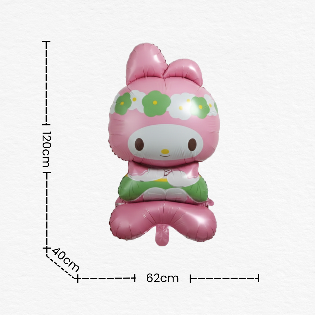 Melody Foil Balloon Pink/Cute Cartoon Character Birthday Decorations for Girls/ Party Balloon for 1st/3rd/5th/10th Birthday