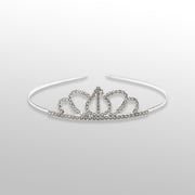 Girls silver crown tiara headband for birthday party

