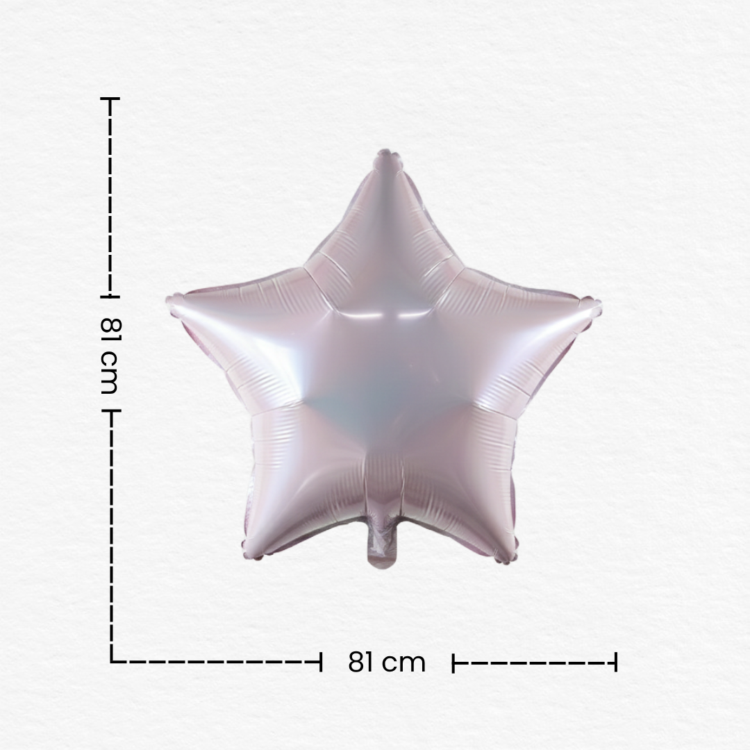 Pastel Pink Star Foil Balloon / Pink Pastel Star Foil Balloon / Star Theme Foil Balloon For Birthday Party Decorations