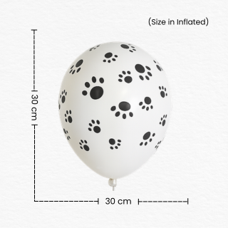 Paw Print Round Balloons / Paw Theme Balloons for Birthday Decoration / Jungle Safari Animal Theme Balloon Decoration