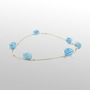 Sky Blue Rose Headband for Birthdays and Anniversaries
Blue Rose Flower Crown for Kids